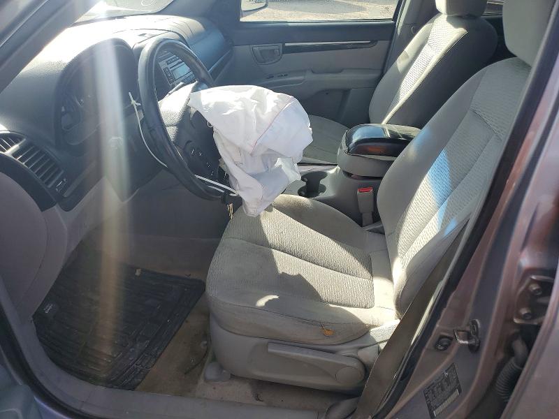 2007 Hyundai Santa fe VIN 5NMSG13D17H049727 COPART salvage auction — FRONT END, Az - Cert Of Title - Salvage, sold $250 on 2026-07-10 (photo 7)
