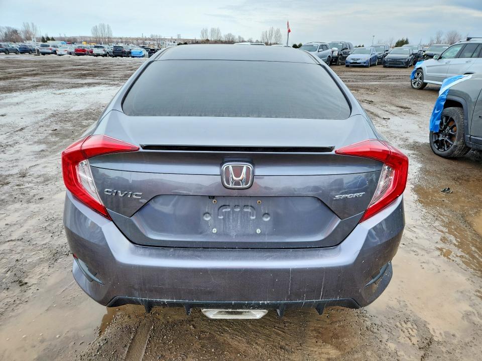 2020 Honda Civic VIN 2HGFC2F82LH015515 COPART salvage auction — VANDALISM, On - Permit No Brand - Unfit, sold $8,800 on 2026-07-30 (photo 6)