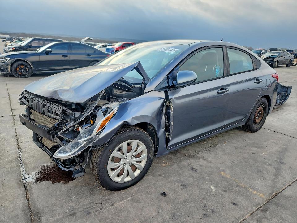 2018 Hyundai Accent VIN 3KPC24A36JE015053 COPART salvage auction — FRONT END, Salvage Title, sold $975 on 2026-07-09 (photo 1)
