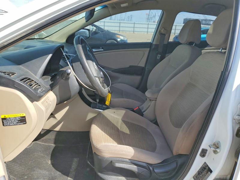 2017 Hyundai Accent VIN KMHCT4AE7HU343166 COPART salvage auction — FRONT END, Salvage Title, sold $1,100 on 2026-07-20 (photo 7)