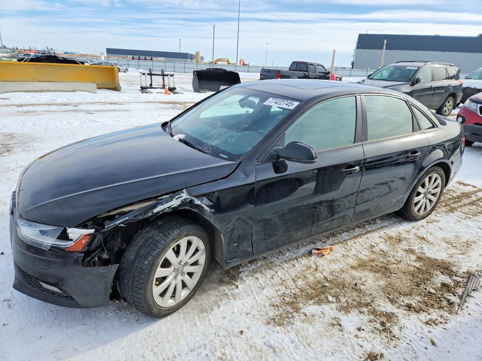 2014 Audi A4 VIN WAUBFCFL9EN010236 COPART salvage auction — FRONT END, Salvage Title, sold $875 on 2026-07-09 (photo 1)