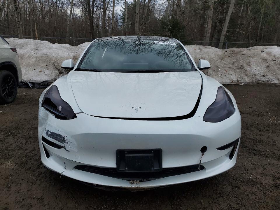 2023 Tesla Model 3 VIN LRW3E1FA0PC845232 COPART salvage auction — REAR END, Salvage Title, sold $8,300 on 2026-07-14 (photo 5)