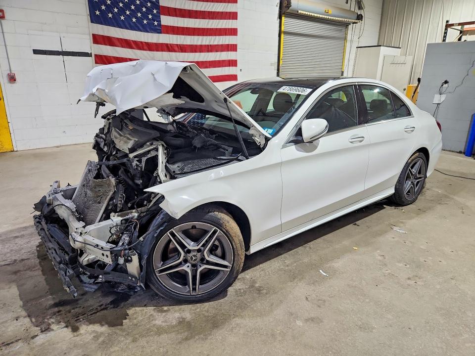 2021 Mercedes-benz C-klasse VIN W1KWF8EB6MR627844 COPART salvage auction — FRONT END, NH - CERT OF TITLE-SALVAGE, sold $3,250 on 2026-07-02 (photo 1)