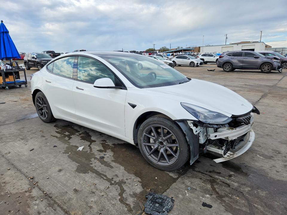 2021 Tesla Model 3 VIN 5YJ3E1EA3MF060528 COPART salvage auction — REAR END, Tx - Salvage Vehicle Title, sold $4,650 on 2026-07-20 (photo 4)