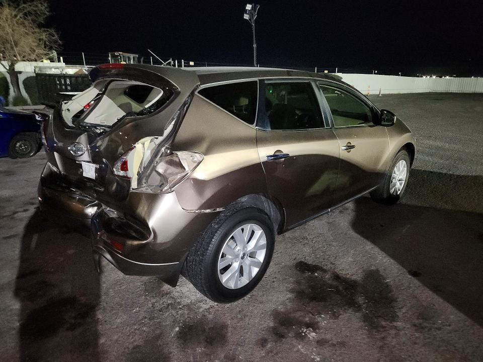 2013 Nissan Murano VIN JN8AZ1MU1DW201698 COPART salvage auction — REAR END, Salvage Title, sold $325 on 2026-07-09 (photo 3)