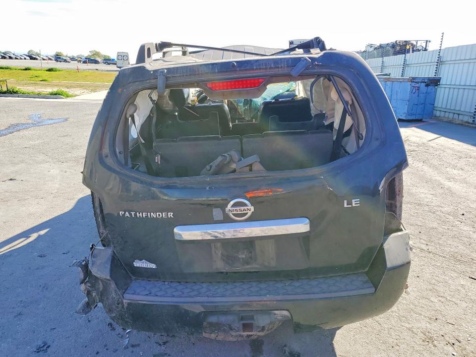 2012 Nissan Pathfinder VIN 5N1AR1NNXCC629901 COPART salvage auction — ROLLOVER, Ca - Salvage Certificate, sold $750 on 2026-07-02 (photo 6)