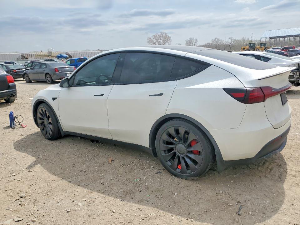 2022 Tesla Model y VIN 7SAYGDEF7NF406145 COPART salvage auction — MECHANICAL, Ks - Cert Of Title-Salvage, sold $9,800 on 2026-07-09 (photo 2)