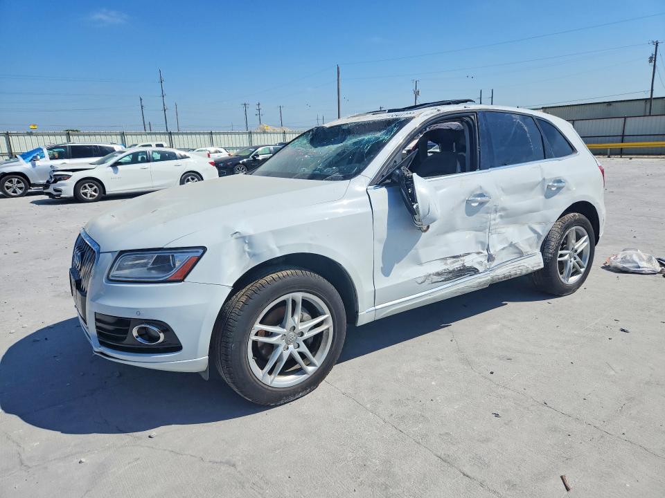 2016 Audi Q5 VIN WA1L2AFP7GA096404 COPART salvage auction — ROLLOVER, TX, sold $925 on 2026-08-07 (photo 1)