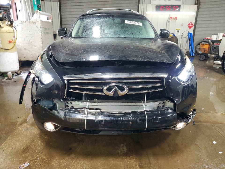 2014 Infiniti Qx70 VIN JN8CS1MW6EM410964 COPART salvage auction — FRONT END, Il - Salvage Certificate, sold $650 on 2026-07-09 (photo 5)