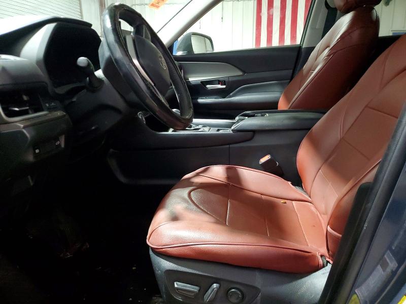 2024 Toyota Highlander VIN 5TDAAAB59RS039096 COPART salvage auction — FRONT END, IN - CERTIFICATE OF TITLE, sold $16,700 on 2026-07-21 (photo 7)