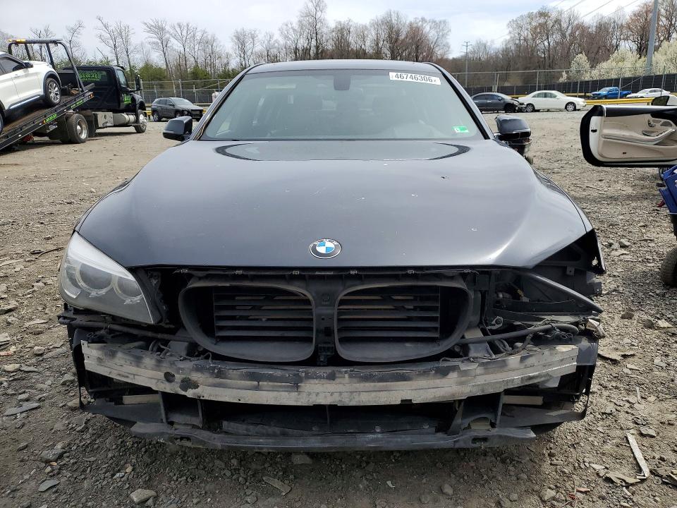 2013 BMW 7er VIN WBAYF8C51DD141369 COPART salvage auction — FRONT END, Md - Cert Of Salvage > 75% Damage, sold $1,400 on 2026-07-28 (photo 5)