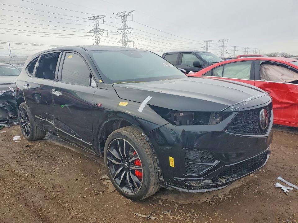 2023 Acura Mdx VIN 5J8YD8H88PL001181 COPART salvage auction — SIDE, Salvage Title, sold $19,100 on 2026-09-01 (photo 4)