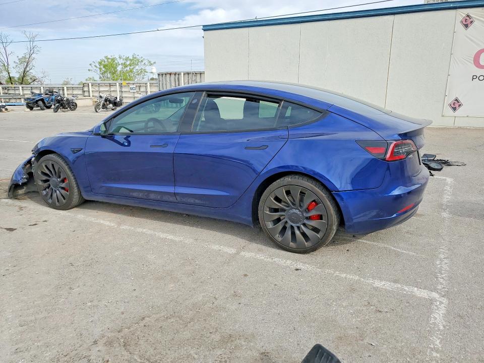 2022 Tesla VIN 5YJ3E1EC3NF359133 COPART salvage auction — FRONT END, Tx - Salvage Vehicle Title, sold $4,750 on 2026-07-10 (photo 2)