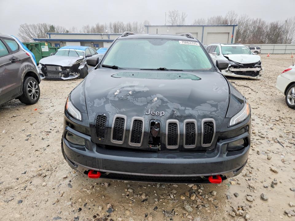 2014 Jeep Cherokee VIN 1C4PJMBS9EW188216 COPART salvage auction — FRONT END, Mi - Certificate Of Title, sold $875 on 2026-07-02 (photo 5)