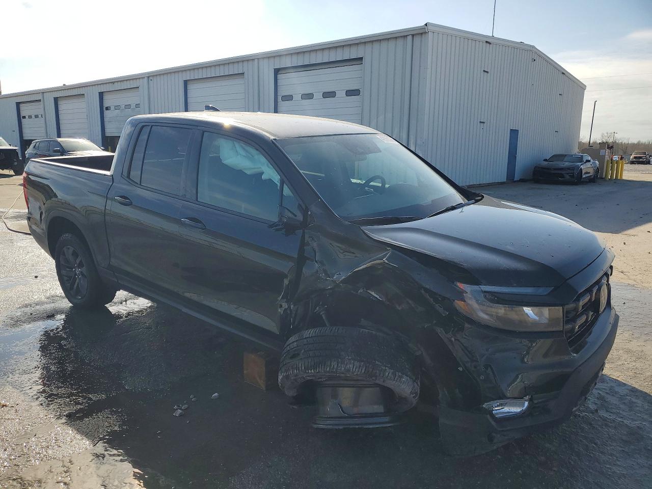 2025 Honda Ridgeline VIN 5FPYK3F19SB004445 COPART salvage auction — Front End, AL - CERT OF TITLE-SALVAGE TITLE, sold $6,800 on 2026-07-09 (photo 4)