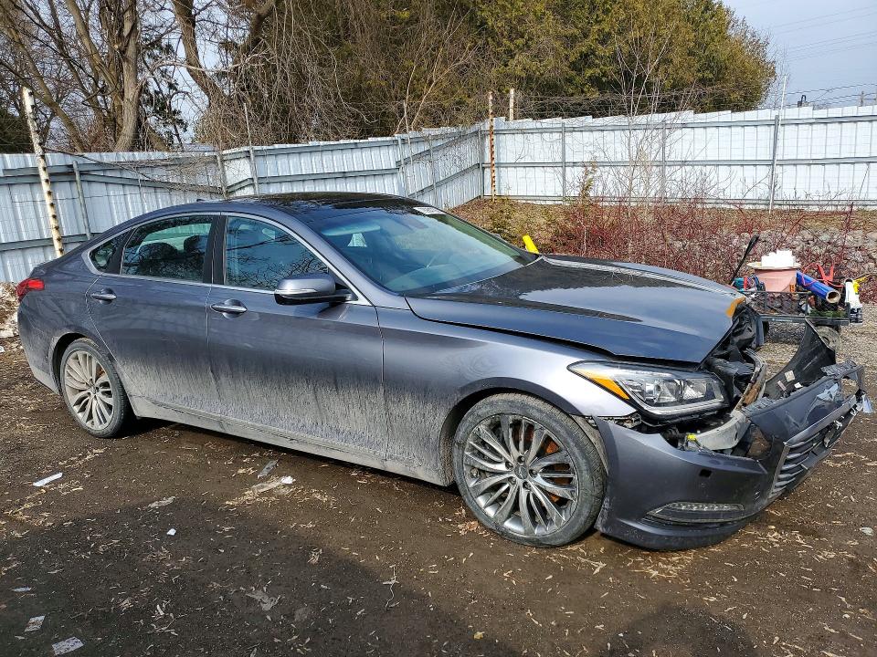 2015 Hyundai Genesis VIN KMHGN4JF6FU017537 COPART salvage auction — FRONT END, Salvage Title, sold $375 on 2026-07-23 (photo 4)