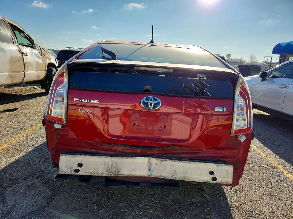 2012 Toyota Prius VIN JTDKN3DU5C5499622 COPART salvage auction — REAR END, Ks - Cert Of Title-Salvage, sold $625 on 2026-07-08 (photo 6)