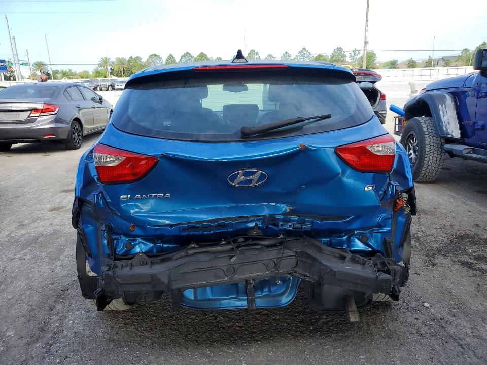 2017 Hyundai Elantra VIN KMHD35LH4HU355020 COPART salvage auction — REAR END, FL, sold $1,450 on 2026-07-17 (photo 6)