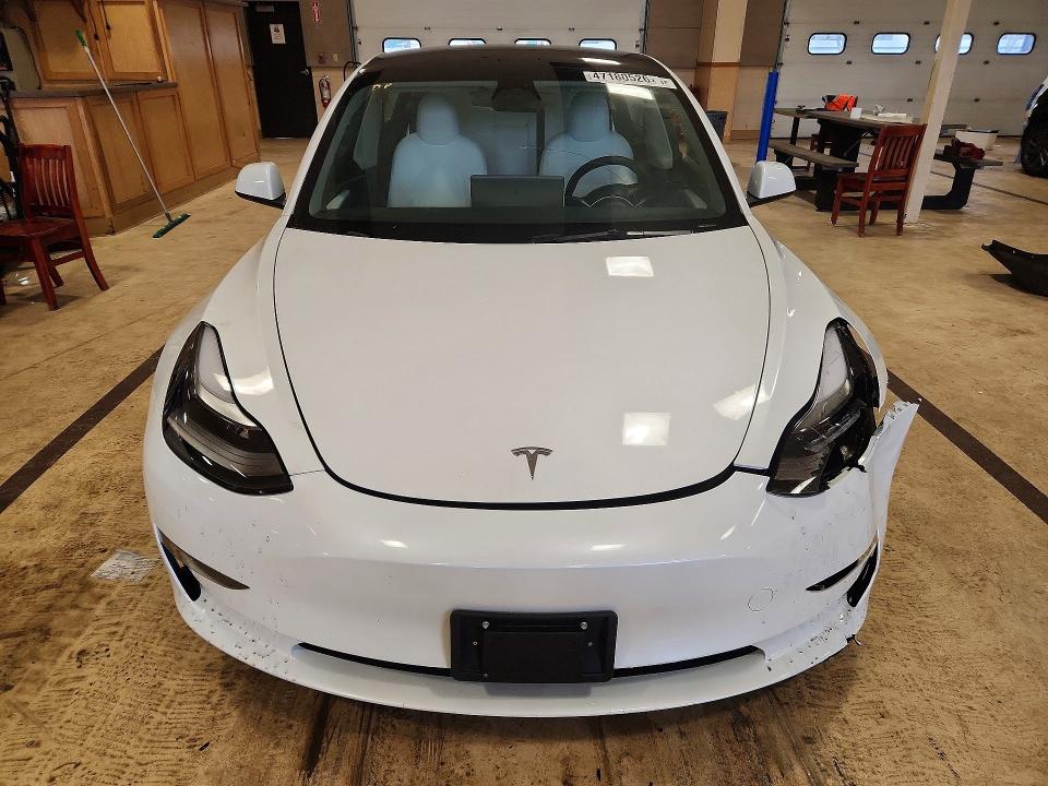 2023 Tesla Model 3 VIN 5YJ3E1EC3PF632753 COPART salvage auction — FRONT END, Ri - Salvage Certificate Of Title, sold $4,250 on 2026-07-21 (photo 5)