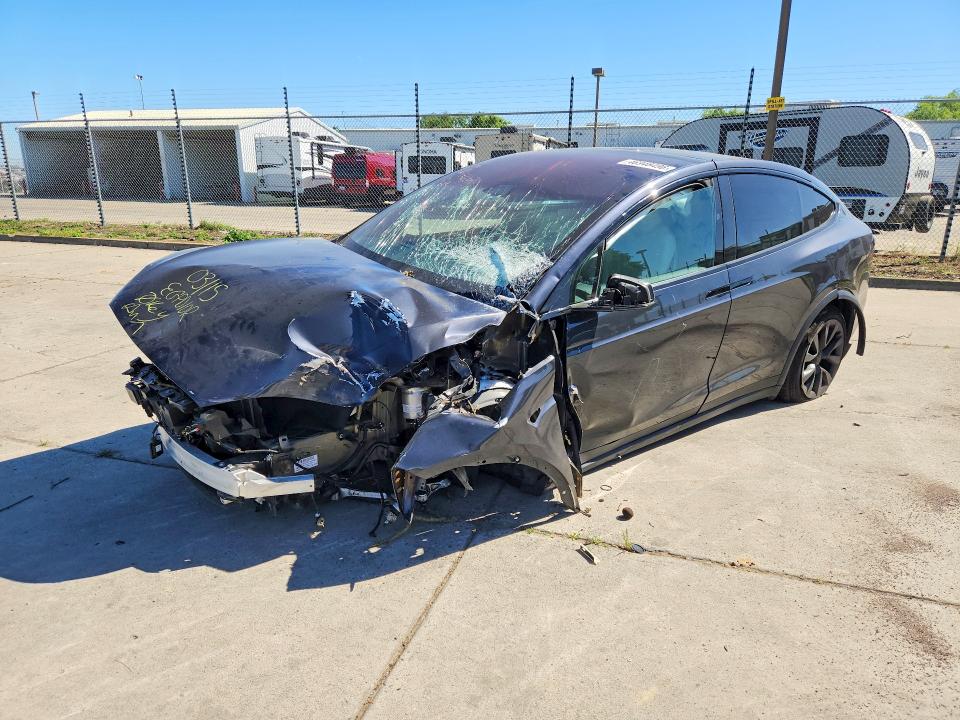 2024 Tesla Model x VIN 7SAXCDE57RF444592 COPART salvage auction — FRONT END, Salvage Title, sold $11,200 on 2026-07-13 (photo 1)