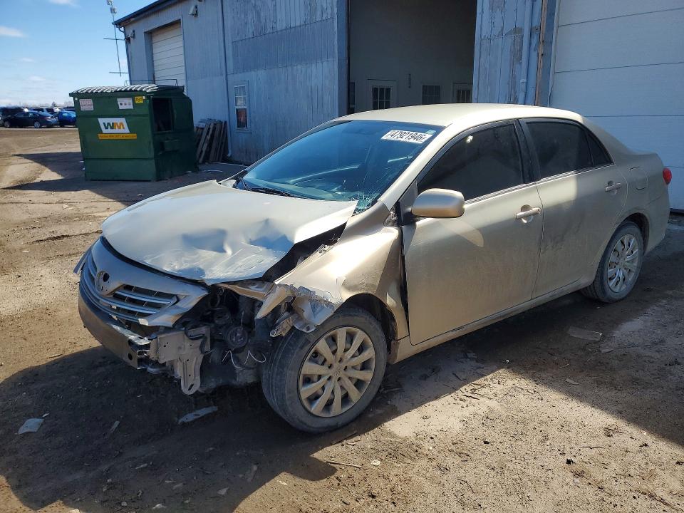 2013 Toyota Corolla VIN 5YFBU4EE3DP098557 COPART salvage auction — FRONT END, Id - Salvage Certificate Of Title, sold $975 on 2026-07-15 (photo 1)