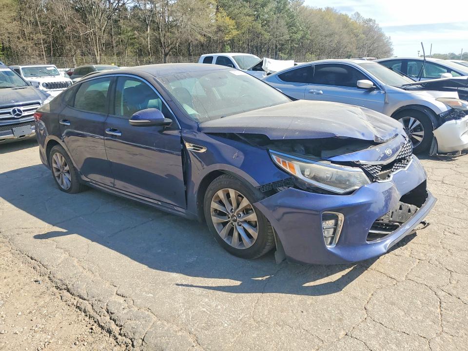 2018 Kia Optima VIN 5XXGT4L37JG186798 COPART salvage auction — FRONT END, Ga - Cert Of Title-Salvage, sold $2,000 on 2026-07-24 (photo 4)