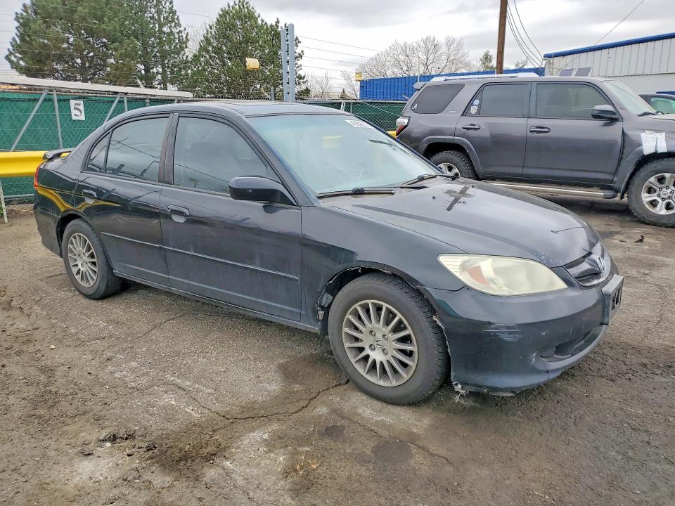 2005 Honda Civic VIN 2HGES25735H568488 COPART salvage auction — HAIL, Co - Dis/Dlr/Exp Only Clean Title, sold $1,100 on 2026-07-02 (photo 4)