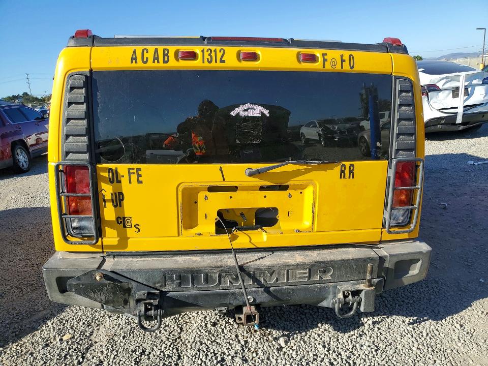 2003 Hummer H2 VIN 5GRGN23U13H113504 COPART salvage auction — STRIPPED, Ca - Salvage Acquisition Billofsale, sold $875 on 2026-07-17 (photo 6)