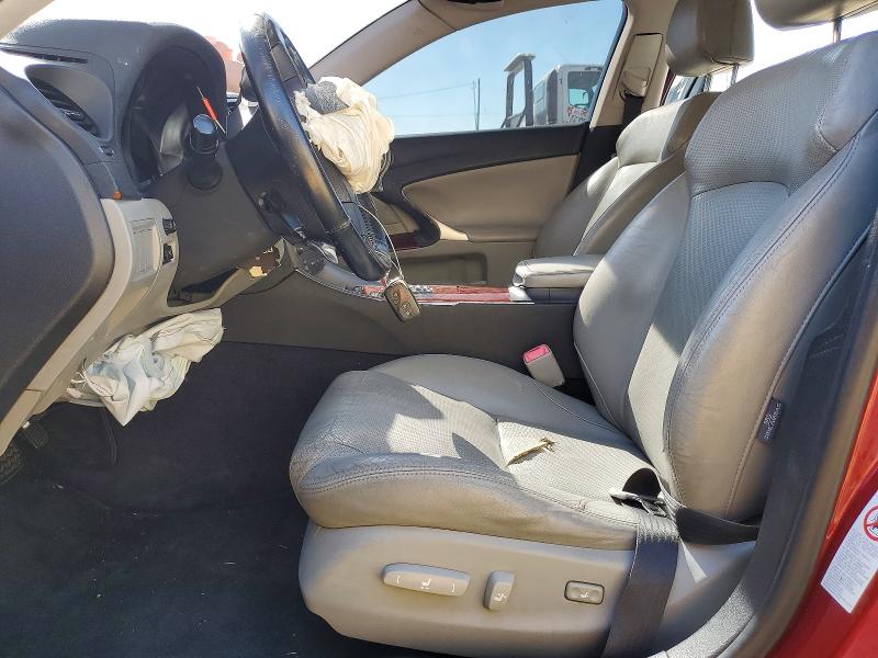2006 Lexus Is VIN JTHBK262765022515 COPART salvage auction — FRONT END, Ca - Salvage Certificate, sold $400 on 2026-07-13 (photo 7)