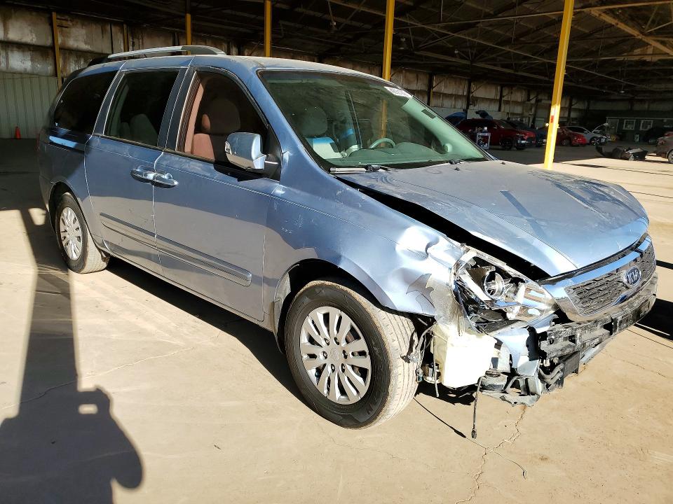 2014 Kia SEDONA VIN KNDMG4C79E6549021 COPART salvage auction — FRONT END, ID - SALVAGE CERTIFICATE OF TITLE, sold $1,050 on 2026-07-08 (photo 4)