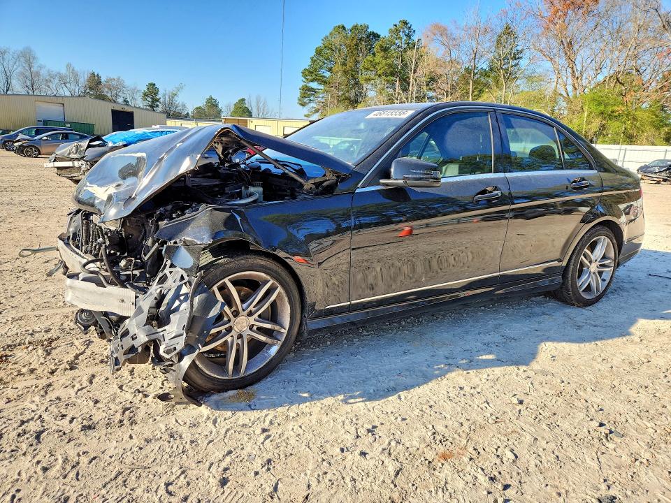 2012 Mercedes-benz C class VIN WDDGF8BB4CR192166 COPART salvage auction — FRONT END, Nc - Salvage Certificate Of Title, sold $275 on 2026-07-31 (photo 1)