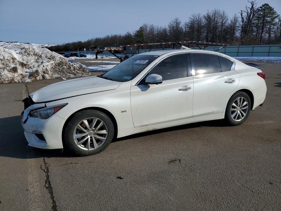 2018 Infiniti Q50 VIN JN1EV7AR4JM440524 COPART salvage auction — FRONT END, Ny - Mv907A-Parts Only, sold $1,000 on 2026-07-27 (photo 1)