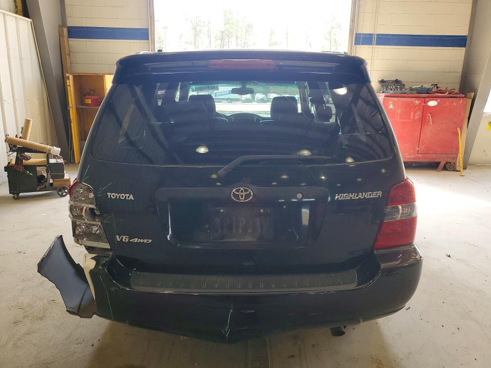 2006 Toyota Highlander VIN JTEEP21AX60158385 COPART salvage auction — REAR END, VA - CERT OF TITLE - SALVAGE, sold $1,150 on 2026-07-17 (photo 6)