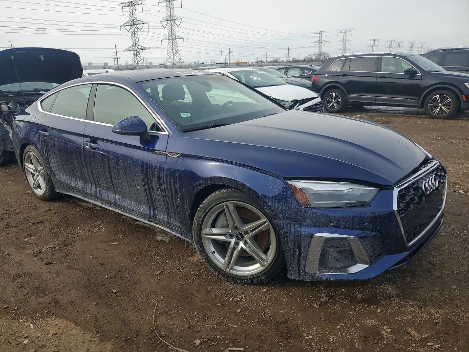 2022 Audi A5 VIN WAUDACF59NA008325 COPART salvage auction — FRONT END, Salvage Title, sold $7,600 on 2026-08-13 (photo 4)