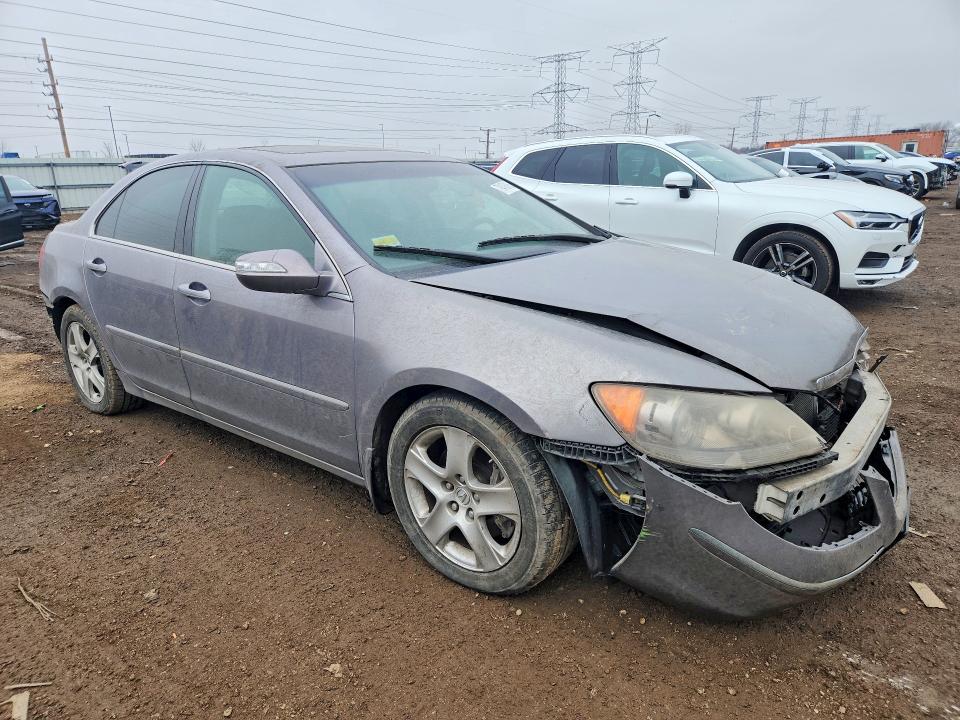 2007 Acura Rl VIN JH4KB16607C002374 COPART salvage auction — REAR END, Il - Salvage Certificate, sold $350 on 2026-07-09 (photo 4)