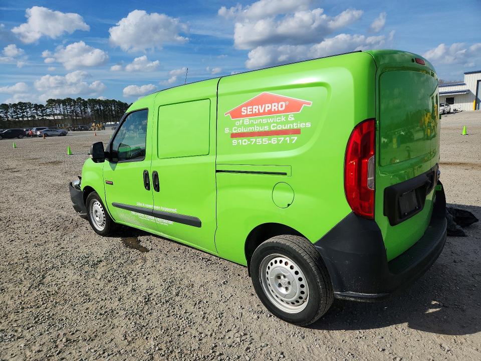2019 Ram Promaster city VIN ZFBHRFAB9K6M41530 COPART salvage auction — FRONT END, Nc - Salvage Certificate Of Title, sold $700 on 2026-07-20 (photo 2)
