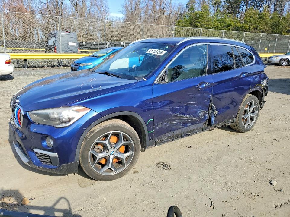 2018 BMW X1 VIN WBXHT3C3XJ5F89344 COPART salvage auction — SIDE, Md - Cert Of Salvage < 75% Damage, sold $2,500 on 2026-07-17 (photo 1)