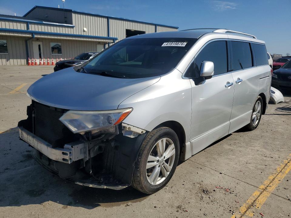 2015 Nissan Quest VIN JN8AE2KP9F9129701 COPART salvage auction — FRONT END, Ky - Cert Of Title-Salvage, sold $650 on 2026-07-30 (photo 1)