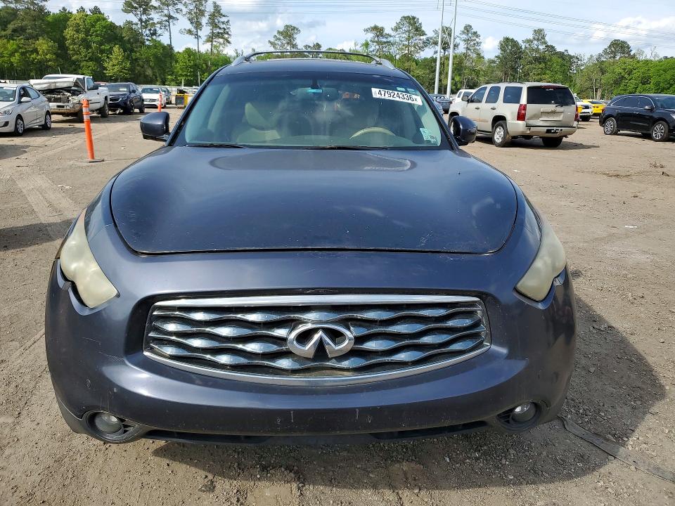 2011 Infiniti Fx35 VIN JN8AS1MUXBM711318 COPART salvage auction — WATER/FLOOD, LA - CERT OF TITLE-SALVAGE WATER, sold $225 on 2026-07-10 (photo 5)