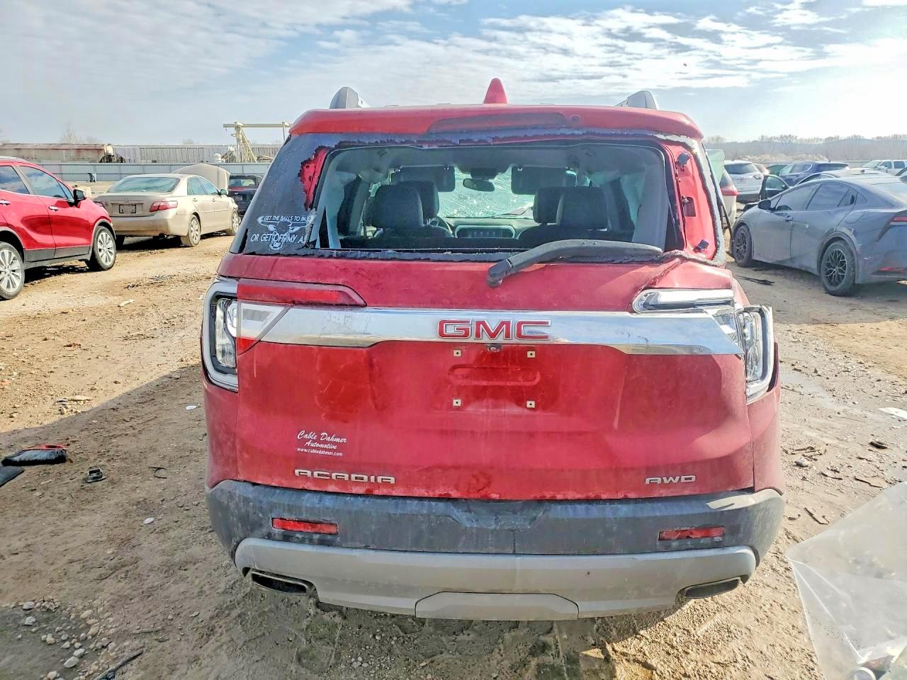 2023 GMC Acadia VIN 1GKKNULS2PZ237548 COPART salvage auction — Side, TX - DIS/DLR/EXP ONLY SALVAGE TITLE, sold $1,050 on 2026-07-09 (photo 6)