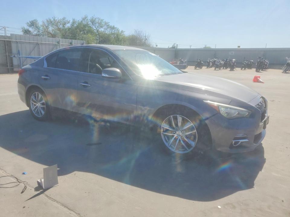 2014 Infiniti Q50 VIN JN1BV7AP5EM683198 COPART salvage auction — SIDE, Tx - Salvage Vehicle Title, sold $2,200 on 2026-07-27 (photo 4)