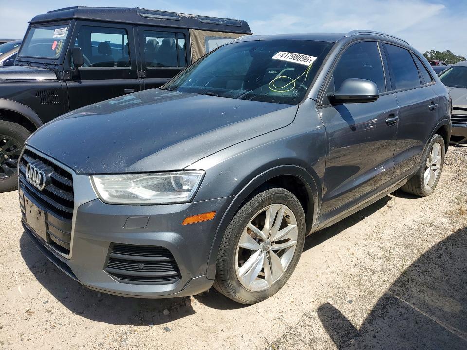 2017 Audi Q3 VIN WA1BCCFSXHR016976 COPART salvage auction — REAR END, Tx - Certificate Of Title, sold $1,450 on 2026-07-07 (photo 1)