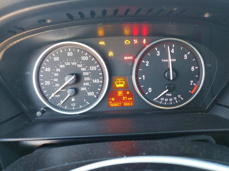 2008 BMW 5 series VIN WBANV13568CZ60497 COPART salvage auction — MINOR DENT/SCRATCHES, Nv - Certificate Of Title, sold $375 on 2026-07-06 (photo 9)