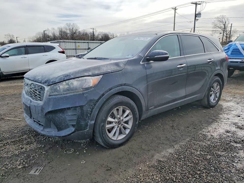 2019 Kia Sorento VIN 5XYPGDA36KG456026 COPART salvage auction — BURN, Id - Salvage Certificate Of Title, sold $1,100 on 2026-07-28 (photo 1)