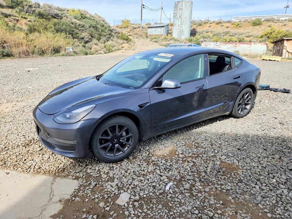 2021 Tesla Model 3 VIN 5YJ3E1EB7MF065630 COPART salvage auction — SIDE, Ca - Salvage Certificate, sold $5,800 on 2026-07-30 (photo 1)