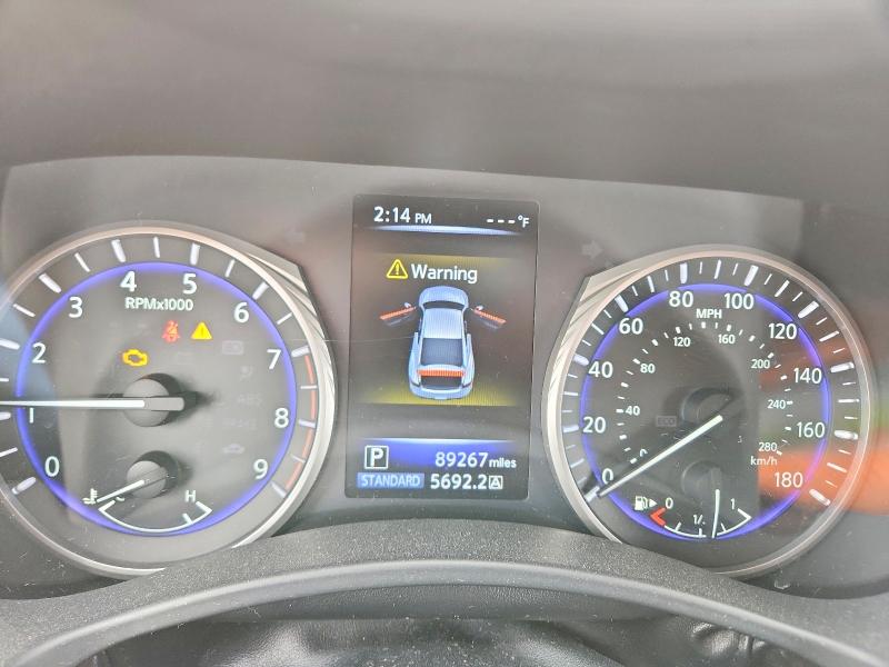 2018 Infiniti Q60 VIN JN1EV7EL7JM391258 COPART salvage auction — FRONT END, Ut - Salvage Certificate, sold $150 on 2026-07-17 (photo 9)