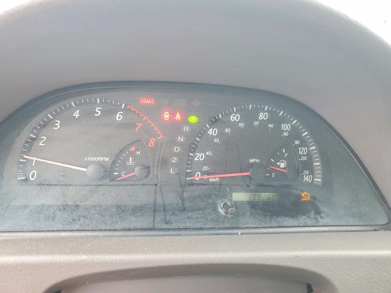 2004 Toyota Camry VIN JTDBE32K640272195 COPART salvage auction — FRONT END, Fl - Certificate Of Destruction, sold $300 on 2026-07-08 (photo 9)