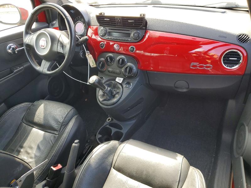 2013 Fiat 500 VIN 3C3CFFHH4DT607265 COPART salvage auction — REAR END, Salvage Title, sold $350 on 2026-08-14 (photo 8)