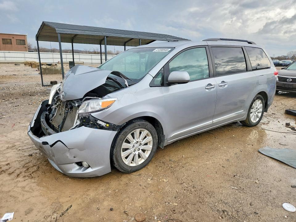 2011 Toyota Sienna VIN 5TDDK3DC4BS012668 COPART salvage auction — FRONT END, Ks - Cert Of Title-Salvage, sold $1,650 on 2026-07-07 (photo 1)
