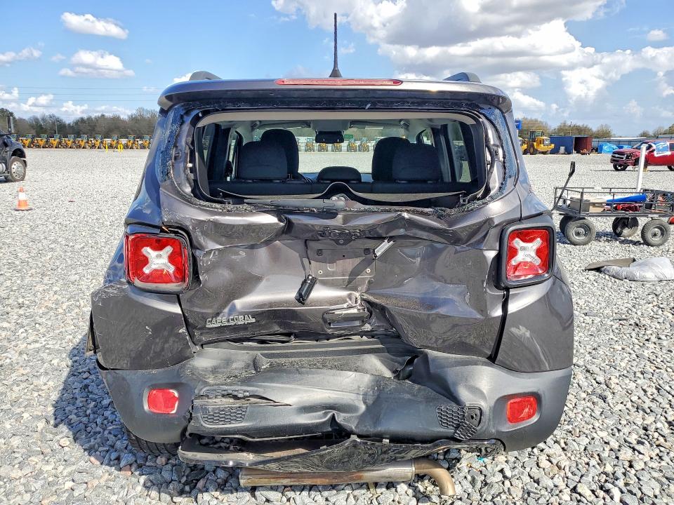 2018 Jeep Renegade VIN ZACCJABB2JPH91562 COPART salvage auction — REAR END, Fl - Cert Of Title Slvg Rebuildable, sold $1,200 on 2026-07-17 (photo 6)
